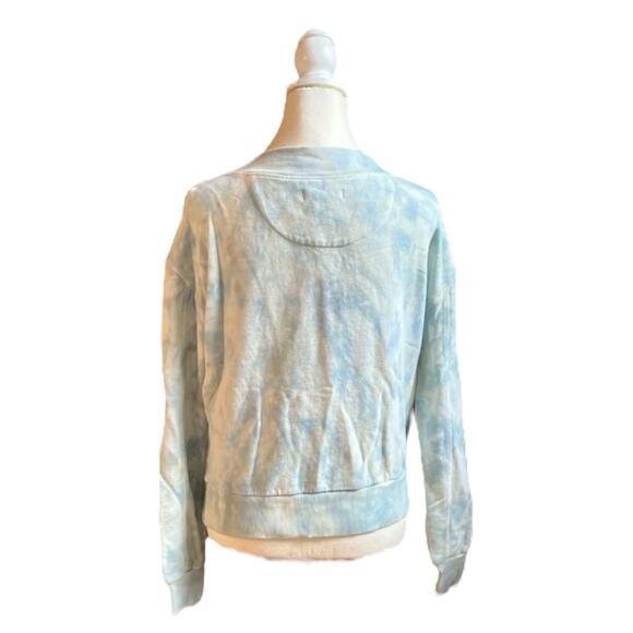 Pilcro And The Letterpress Anthropologie Elayna Sweatshirt Tie Dye Blue XS NWT - Picture 7 of 13